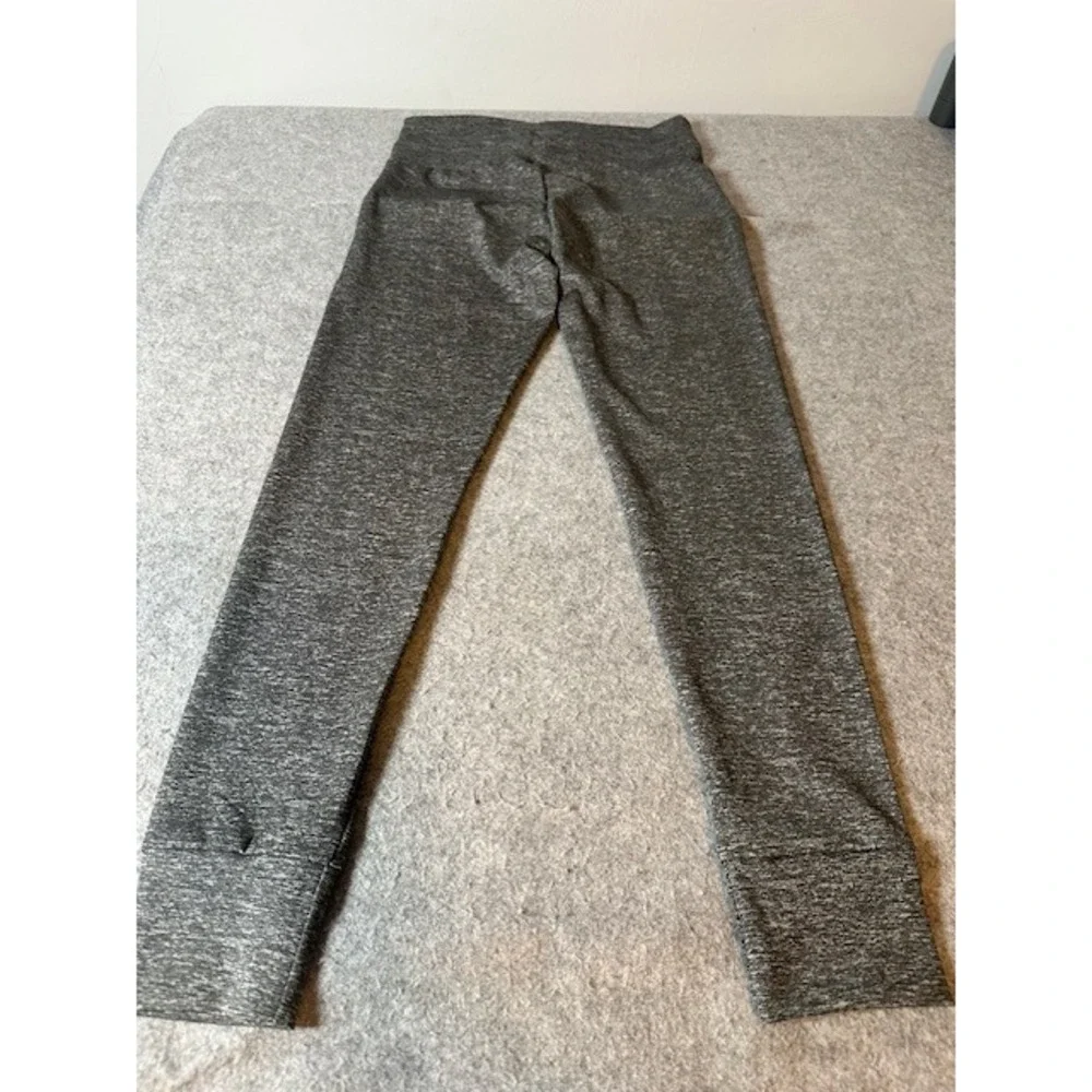 No Boundaries Womens High Rise Tie Waist Leggings Charcoal Grey Heather S/M NEW